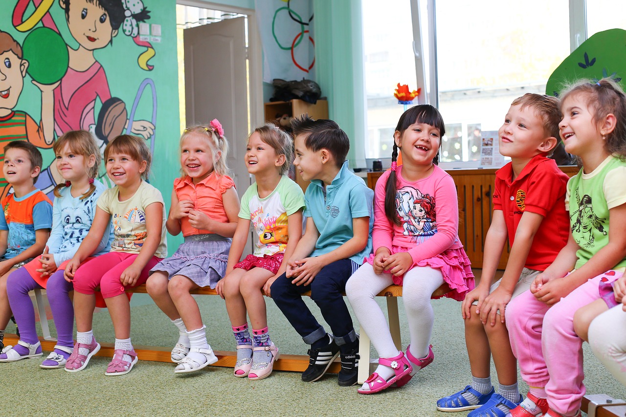 Групповое фото детей в детском саду
